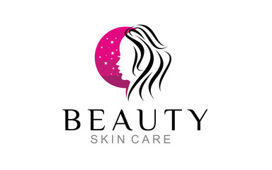 Illustration logo of Beauty care salon