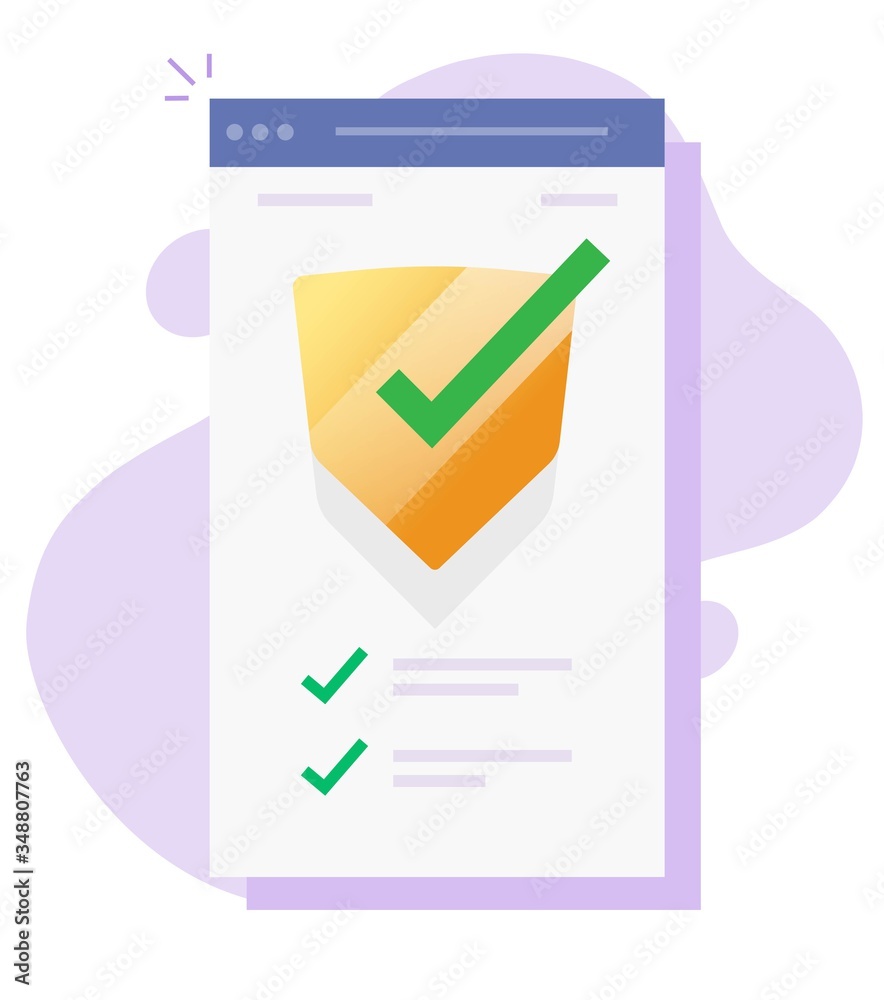 Poster security verification check mobile app guard online for internet web virus attack protection softwar