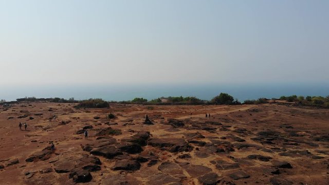 Sea Aerial View from Chapora Fort in North Goa, India
