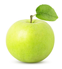 Green apple isolated on white background