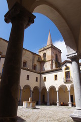Courtyard of Franciscan monastery, Castelbuono, Sicily.