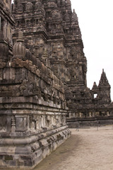 Naklejka premium Tower detail at Prambanan hindu temple, Indonesia