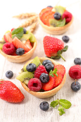 berry fruit tart- healthy summer pastry dessert