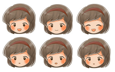 幼児の顔セット1