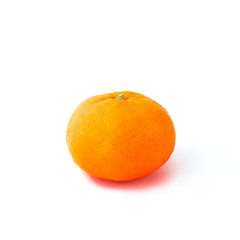 Closeup Ripe orange isolated on white background with Clipping Path, Healthy, and diet concept.