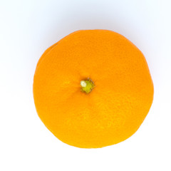 Closeup Ripe orange isolated on white background with Clipping Path, Healthy, and diet concept.