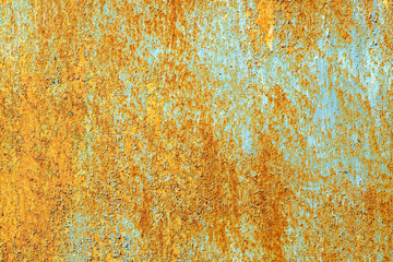 Closeup of a rusty iron surface