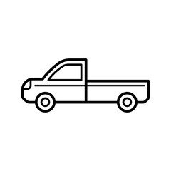 pick up car - truck icon vector design template