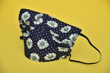 blue protective mask with daisy pattern ,Coronavirus mask 