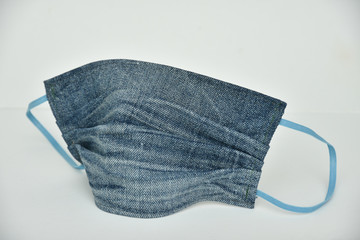 protective mask made of jeans material