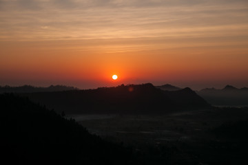 Sunrise in kintamani Bali