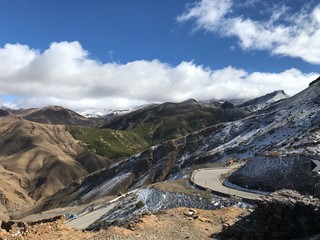 La cordillera del Atlas en el noroeste de África