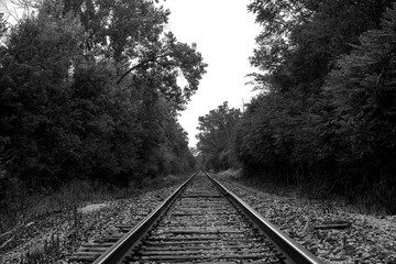 railway in the morning