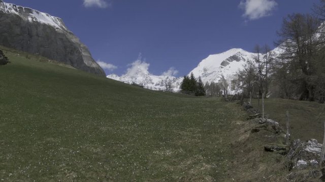 Gro&szlig;glockner, h&ouml;chster Berg &Ouml;sterreichs, K&ouml;dnitztal, J&ouml;rgnalm, Kals, Lucknerhaus, Alm, Glockner, Schnee, Eis, Winter, Fr&uuml;hling, Schnee, Schneeschmelze, Kals, Osttirol, Hohe Tauern, Nationalpark, Fr&uuml;hj