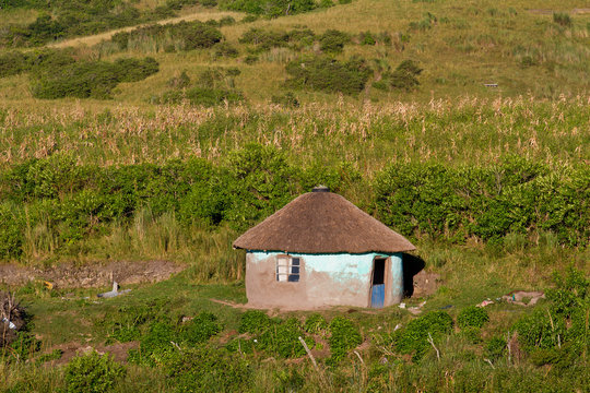 rural landscape scene with trditional buildings