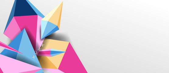 Obraz premium Trendy simple triangle abstract background, dynamic motion concept. Vector Illustration For Wallpaper, Banner, Background, Card, Book Illustration, landing page