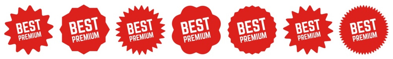 Best Premium Tag Red | Icon | Sticker | Deal Label | Variations