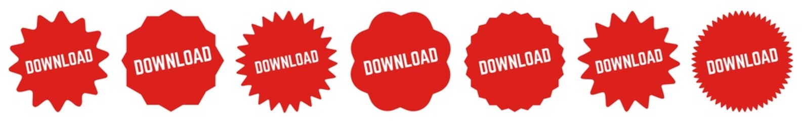 Download Tag Red | Icon | Sticker | Deal Label | Variations