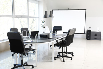 Interior of stylish modern office