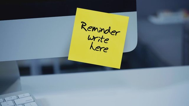 Sticky notes. Reminder write here. Message on the monitor. Space for text. List of important cases. A message for an employee, a colleague. Place for the inscription. For tracking. Isolated. 