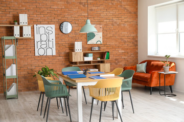 Interior of stylish modern office