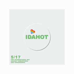 The International Day Against Homophobia and Transphobia may 17. Design concept for invitation, blogging, logo.