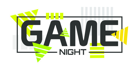 Game night with font design.