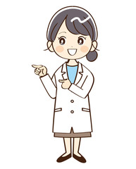 女性、医者、指示