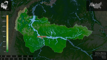 Khanty-Mansiy, Russia - composition. Physical