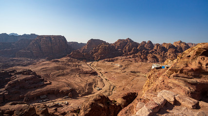 panorama a Petra, Giordania
