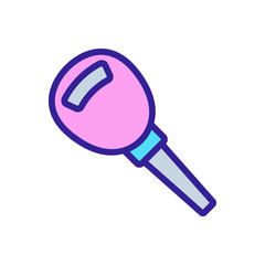 metal car key icon vector. metal car key sign. color symbol illustration