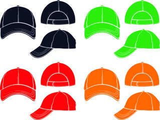 Baseball Cap vector Designs