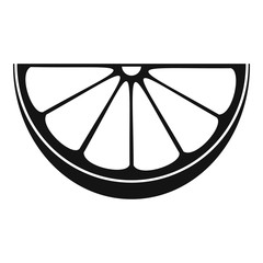 Fresh cutted lime icon. Simple illustration of fresh cutted lime vector icon for web design isolated on white background