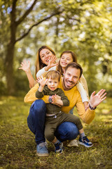 Fototapeta premium Parents are best friends.