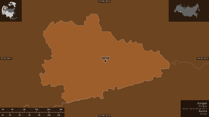 Obraz premium Kurgan, Russia - composition. Pattern