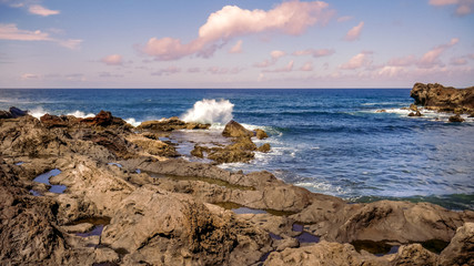 El Golfo, skaliste wybrzaże Lanzarote, Wyspy Kanaryjskie