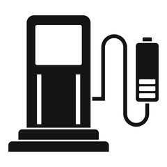 Car charging station icon. Simple illustration of car charging station vector icon for web design isolated on white background