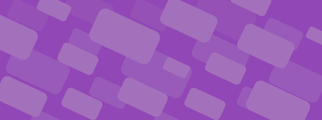 Purple rectangle layers banner design for website