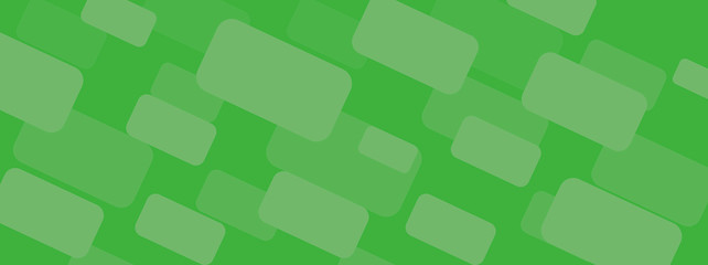 Beautiful green geometric banner concept. Abstract rectangles texture