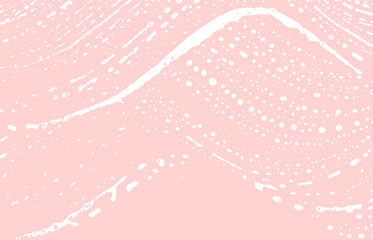 Grunge texture. Distress pink rough trace. Gorgeou