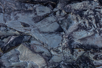 Texture and background of lava. Centuries-old stone