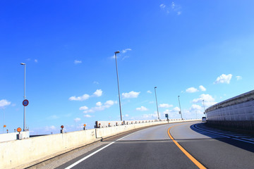 Fototapeta premium Curve of metropolitan expressway