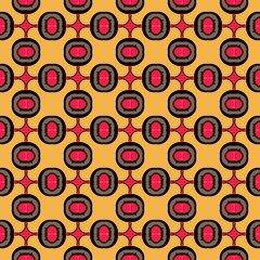 Abstract geometric seamless pattern illustration