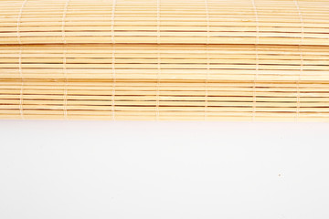 Texture of bamboo. New clean bamboo board with striped pattern, flat background photo texture. Wood background.
