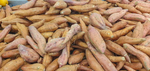 sweet potato on the market