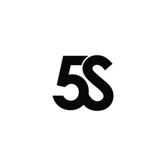 5s letter original monogram logo design