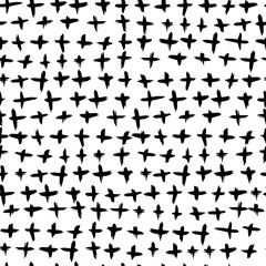Seamless pattern with hand drawn ink elements vector. There is a swatch in the panel 