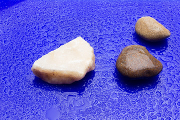 Small stones on background