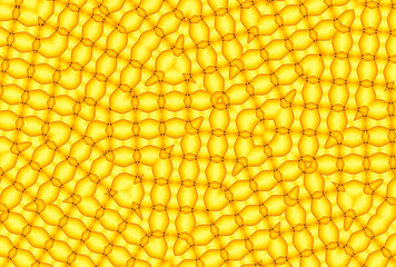 abstract pattern asymmetric elements links bloating transitions art flow effect yellow shades