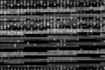 Pixel pattern black and white / Abstract black and white pixel pattern background.